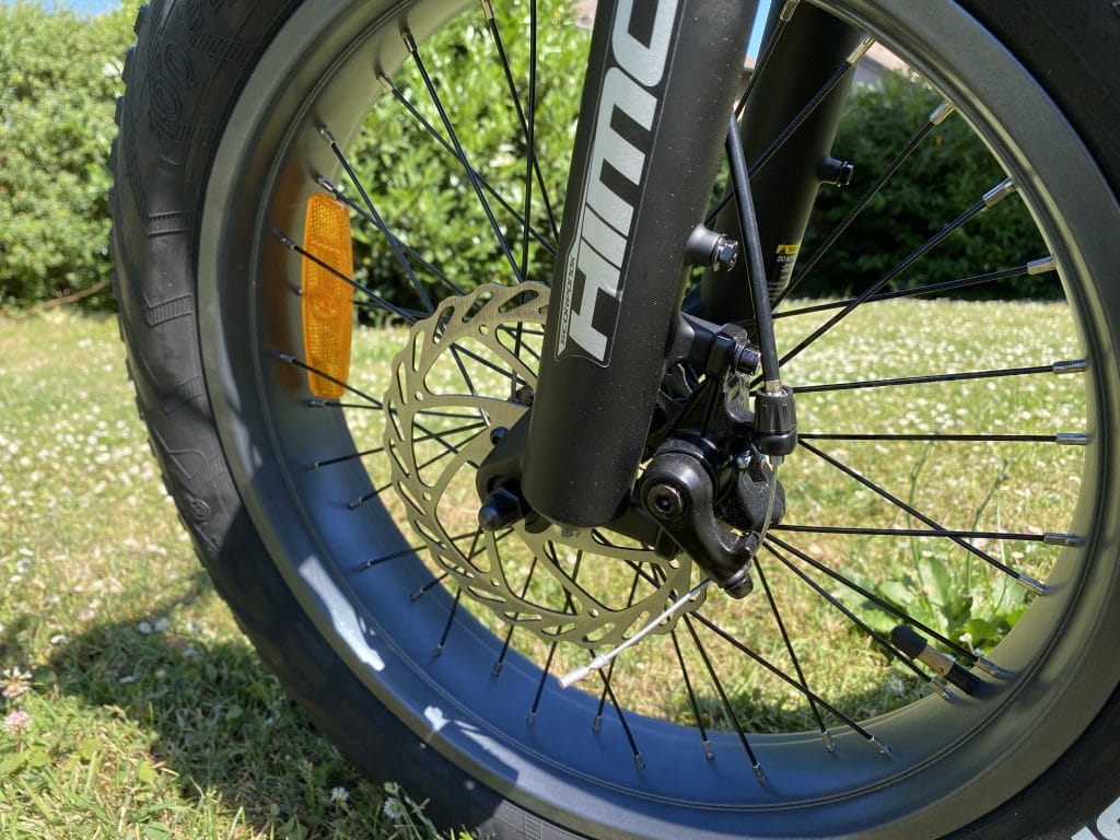 Scheibenbremse am E-Fatbike Test