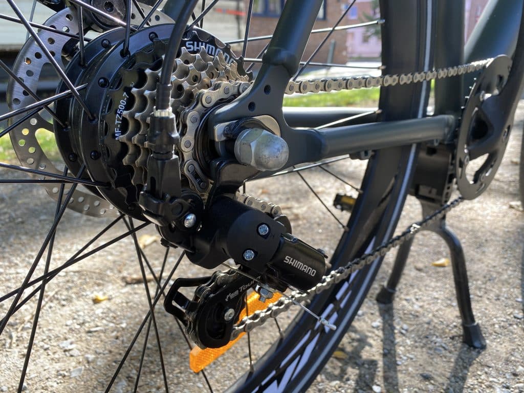 Avaka | City E-Bike | E-Rennrad - Das Avaka hat eine 7 Gang Schaltung von Shimano