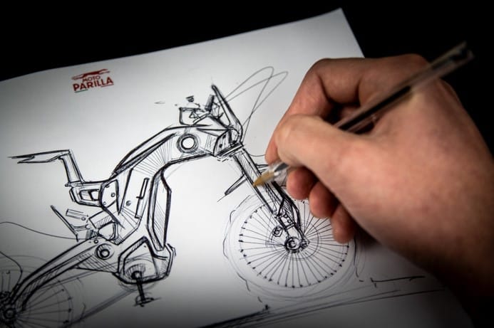E-Mountainbike | E-MTB | Mittelmotor - Moto Parilla Entwurf