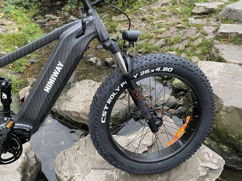 E-Bike Federgabel im Gelände