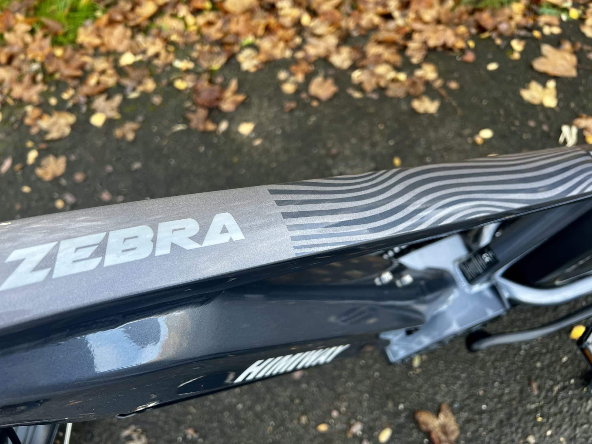 Himiway Zebra: Mit lackiertem Streifenmuster auf dem Oberrohr | Quelle: eBikeNews