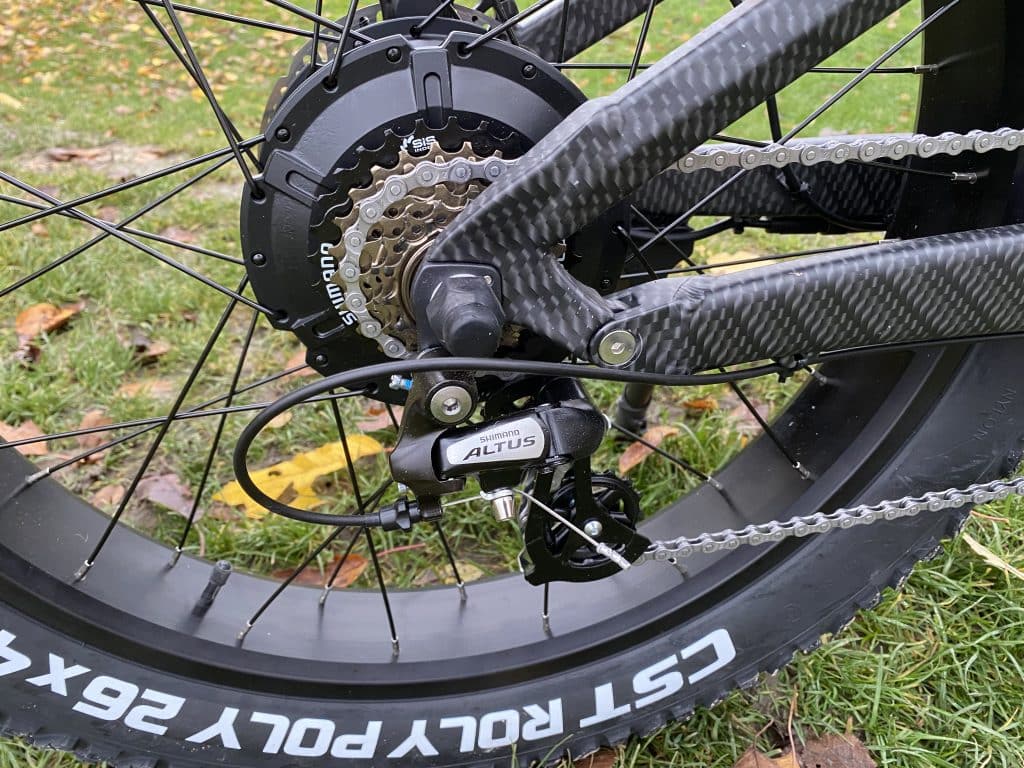 Shimano Schaltung liefert 7 Gänge