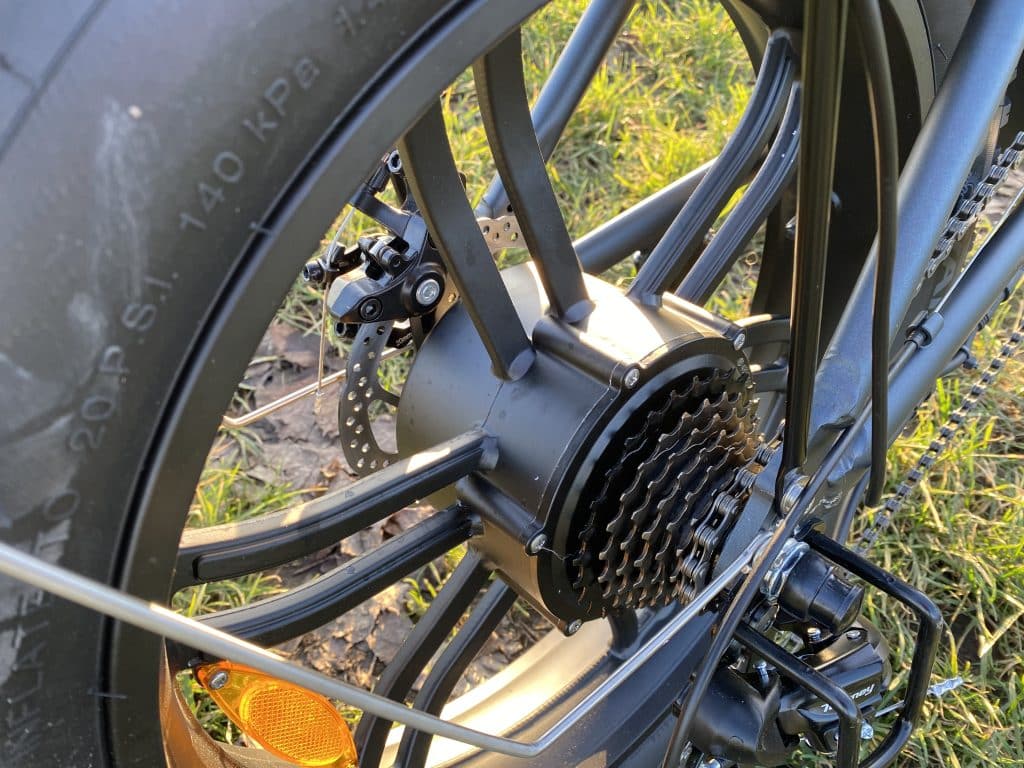 Motor ist direkt im Laufrad integriert