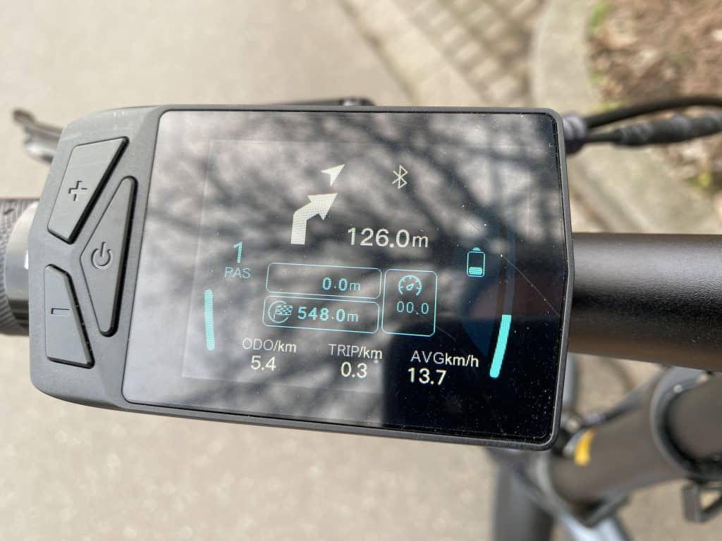 Navigationsfunktion über das Display