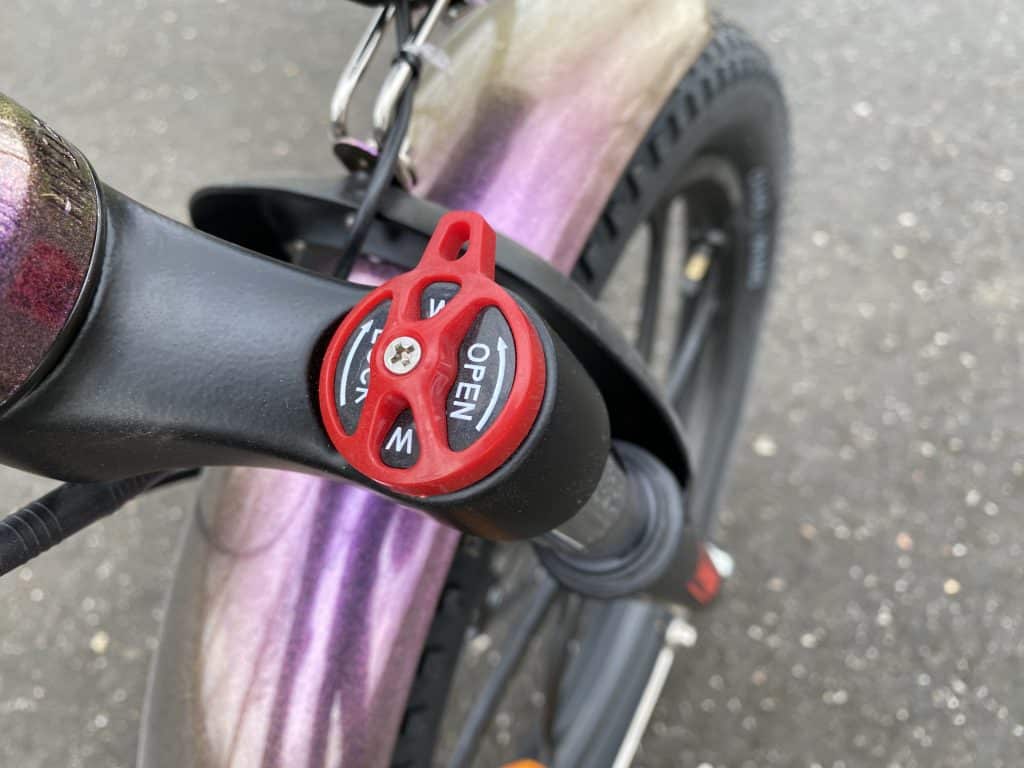 Federgabel mit Lockout