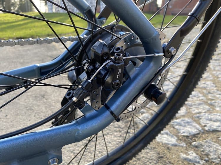 Heckantrieb am Engwe E-Bike im Test
