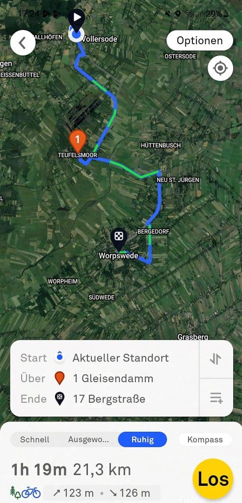 Beeline | Navigation | Smartphone App - Karte in der App