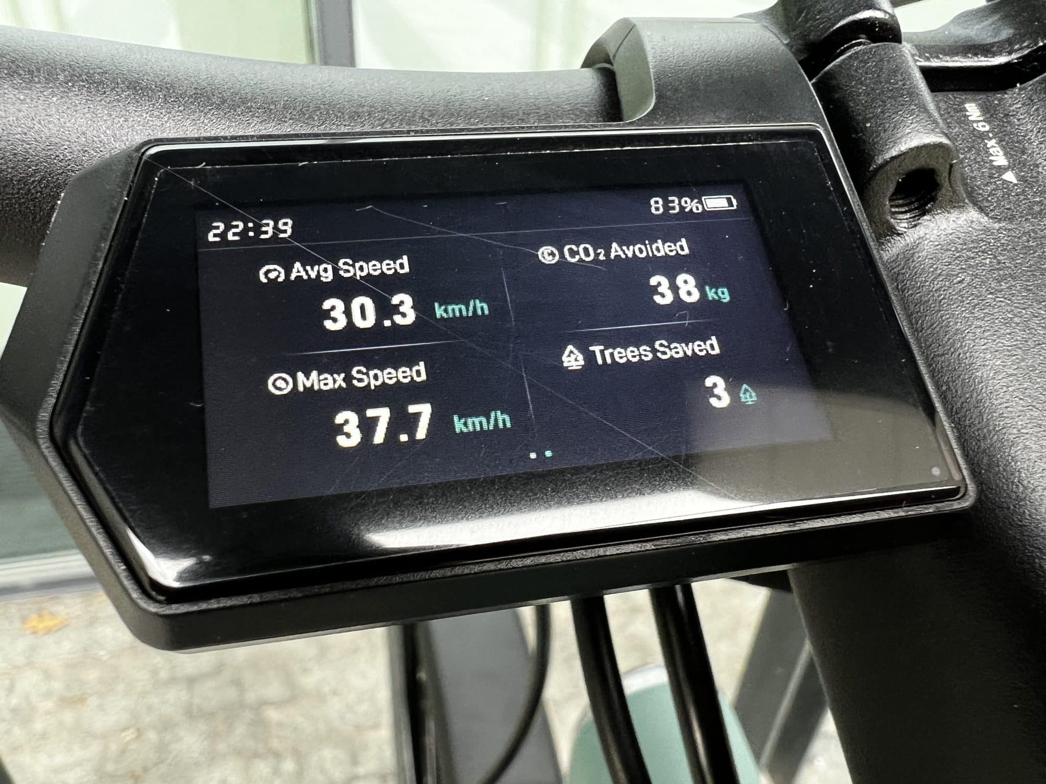 Tenways AGO X - Gamification beim CO2-Sparen auf Display | Foto: eBikeNews