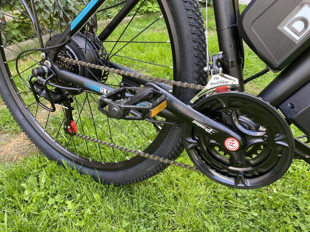 Mit 21-Gängen ist das E-Bike für alle Situationen gewappnet