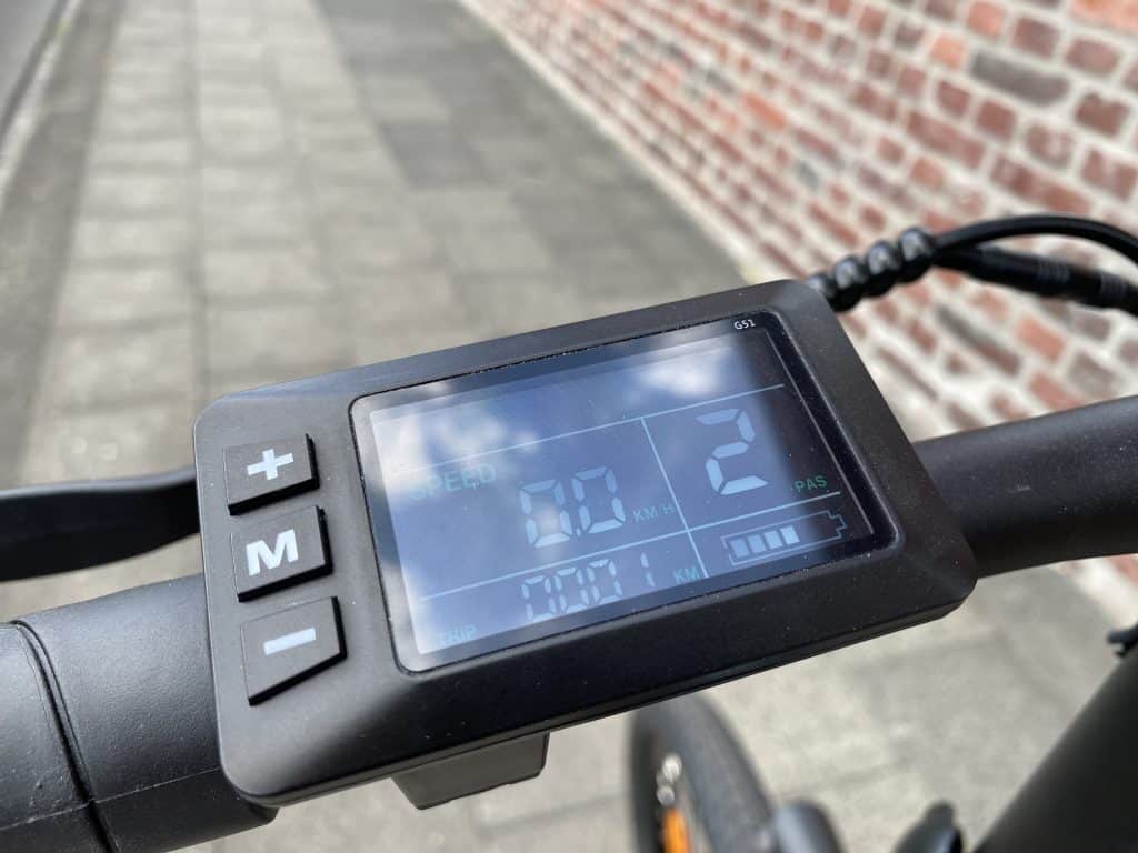 Display mit 3 Unterstützungsstufen
