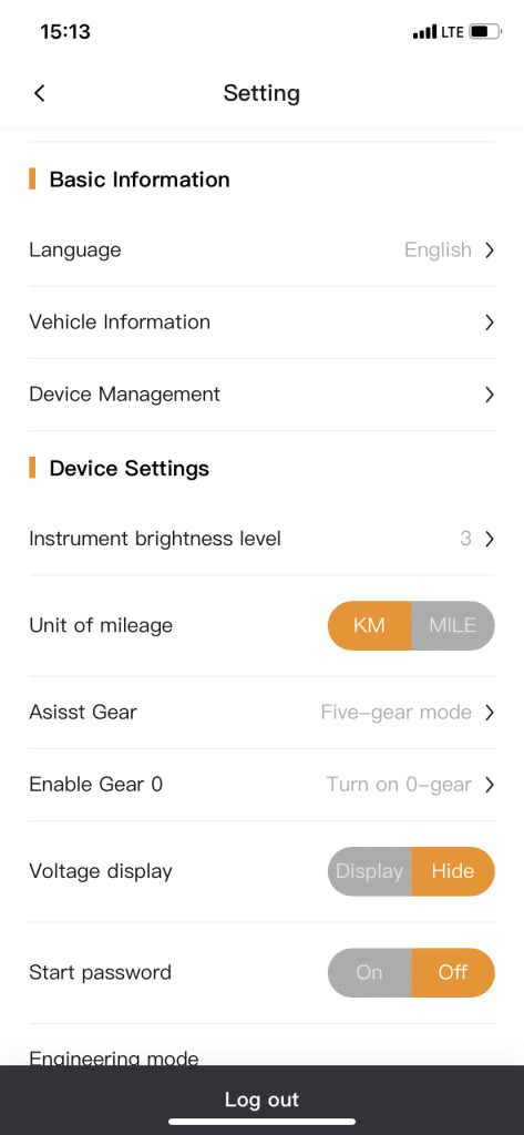 ADO | City E-Bike | E-Bike - App Einstellungen