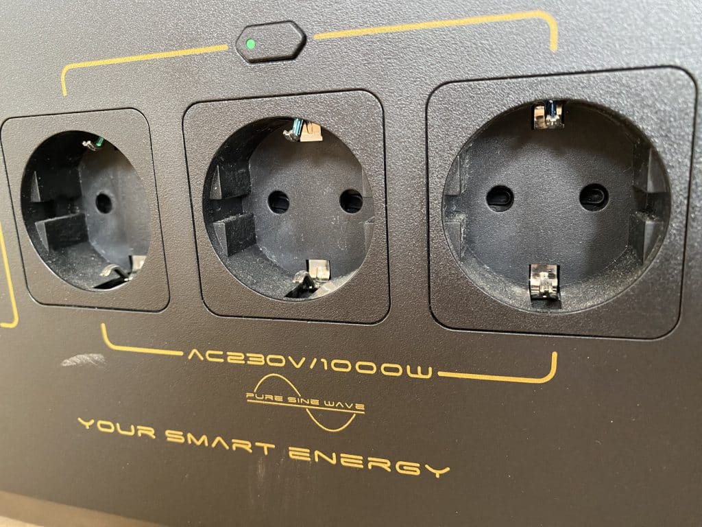 230 Volt Anschlüsse mit 1000 W