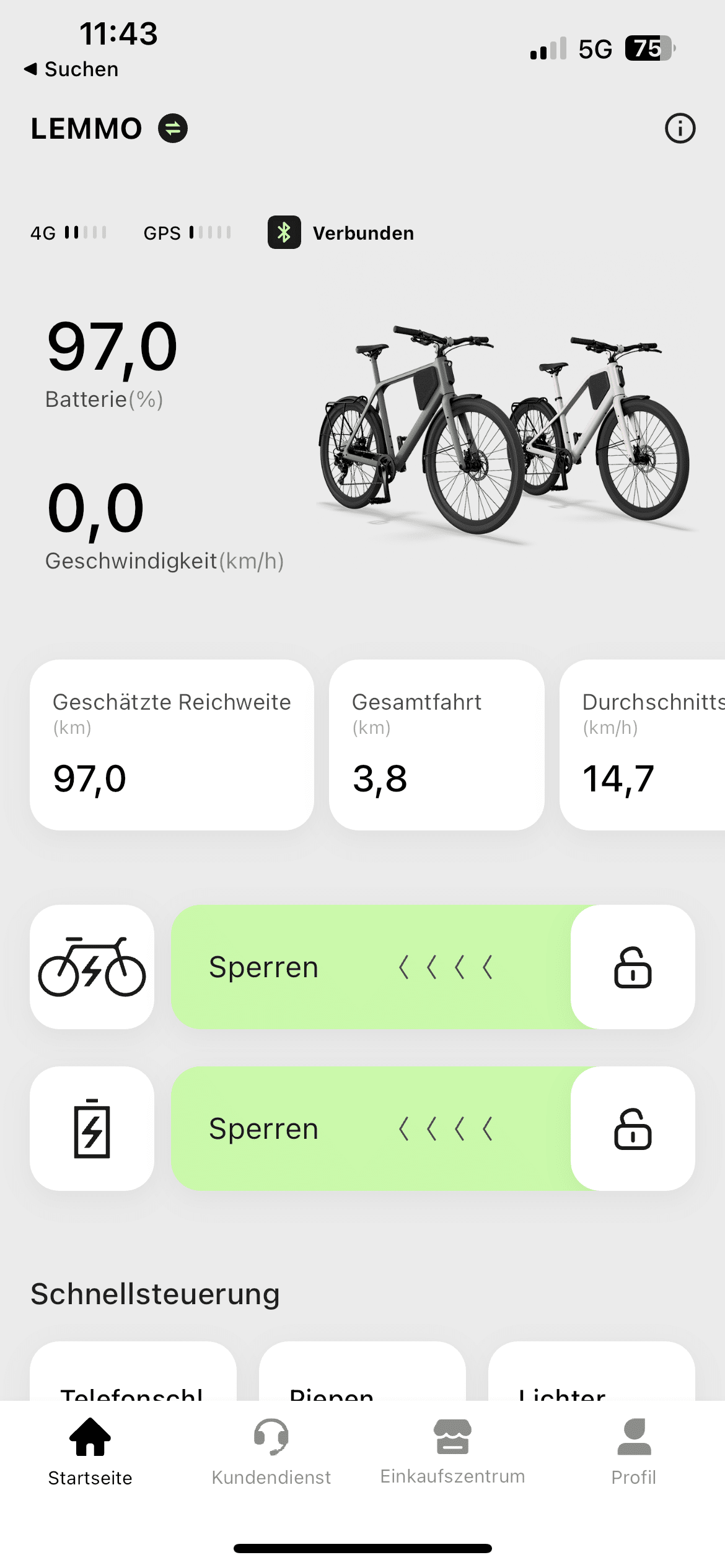 Lemmo One Test: Übersichtliche App mit vielen Funktionen | Quelle: eBikeNews