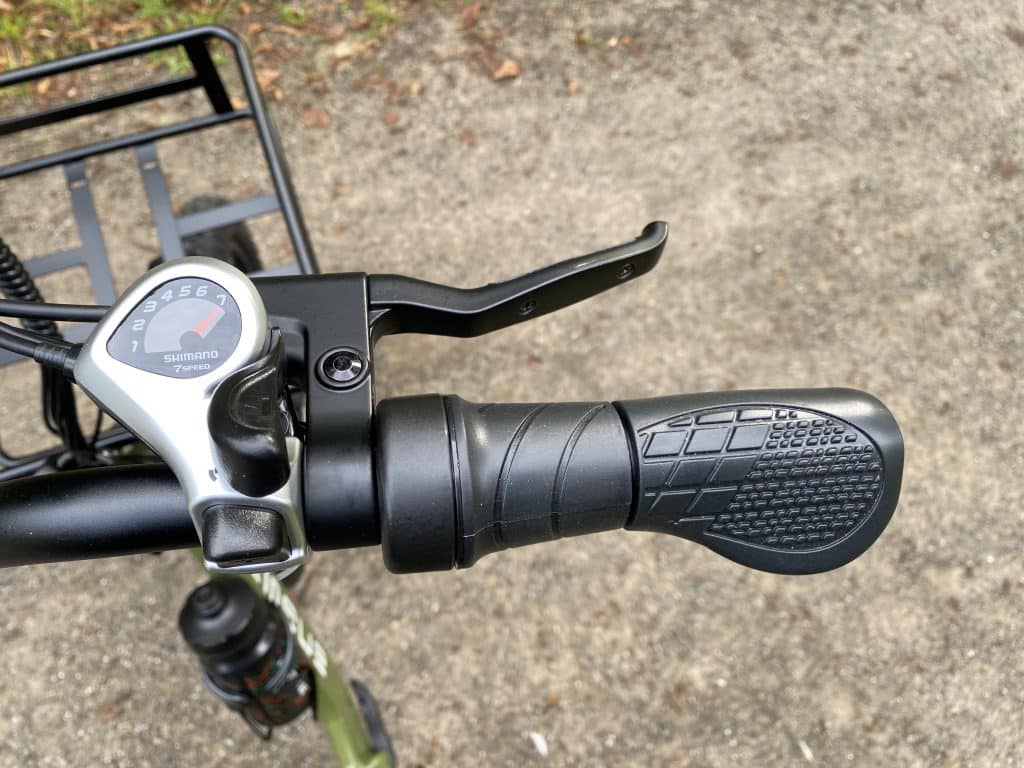 Shimano Tourney Schaltung und Gasgriff