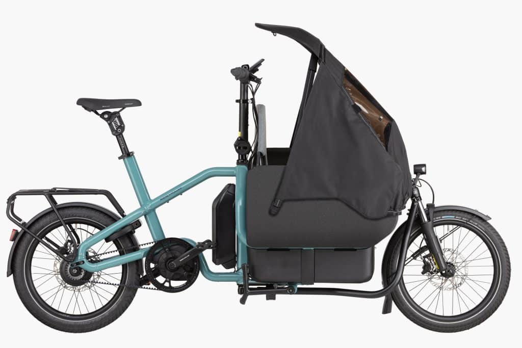 Carrio vario mit Kindersitz und Verdeck ebike News