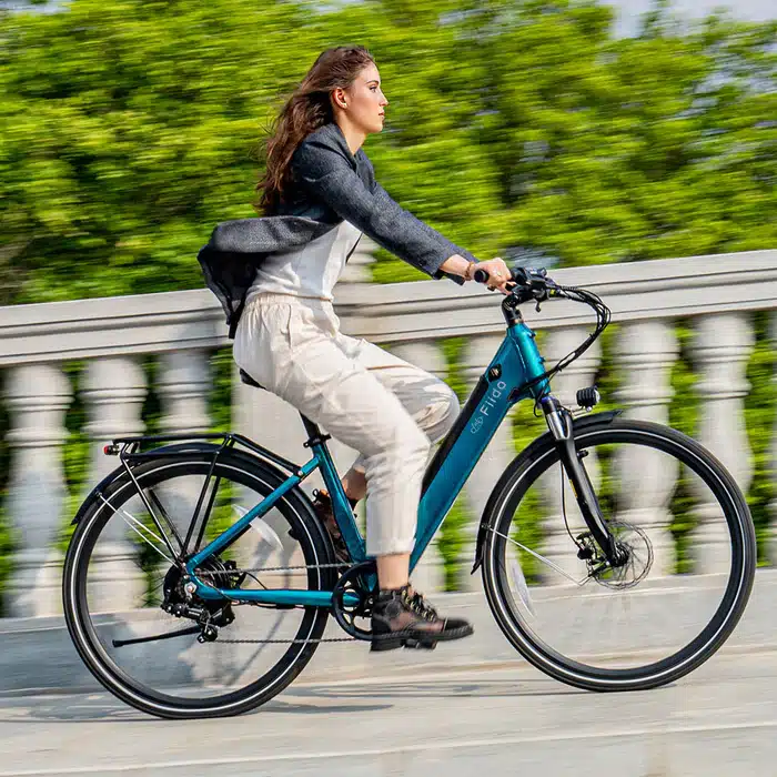 Stilvolle E Bike Stadt Bildernull