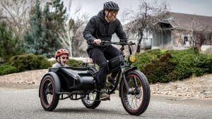 Vintage-Pedelec für zwei: Dieses E-Bike hat einen Beiwagen