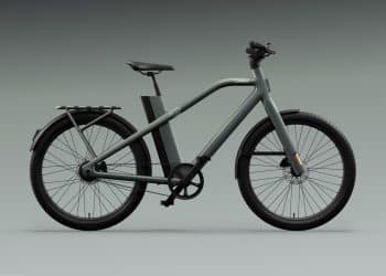 Federgabel - cowboy cross neues all road e bike faehrt mit mehr reichweite vor