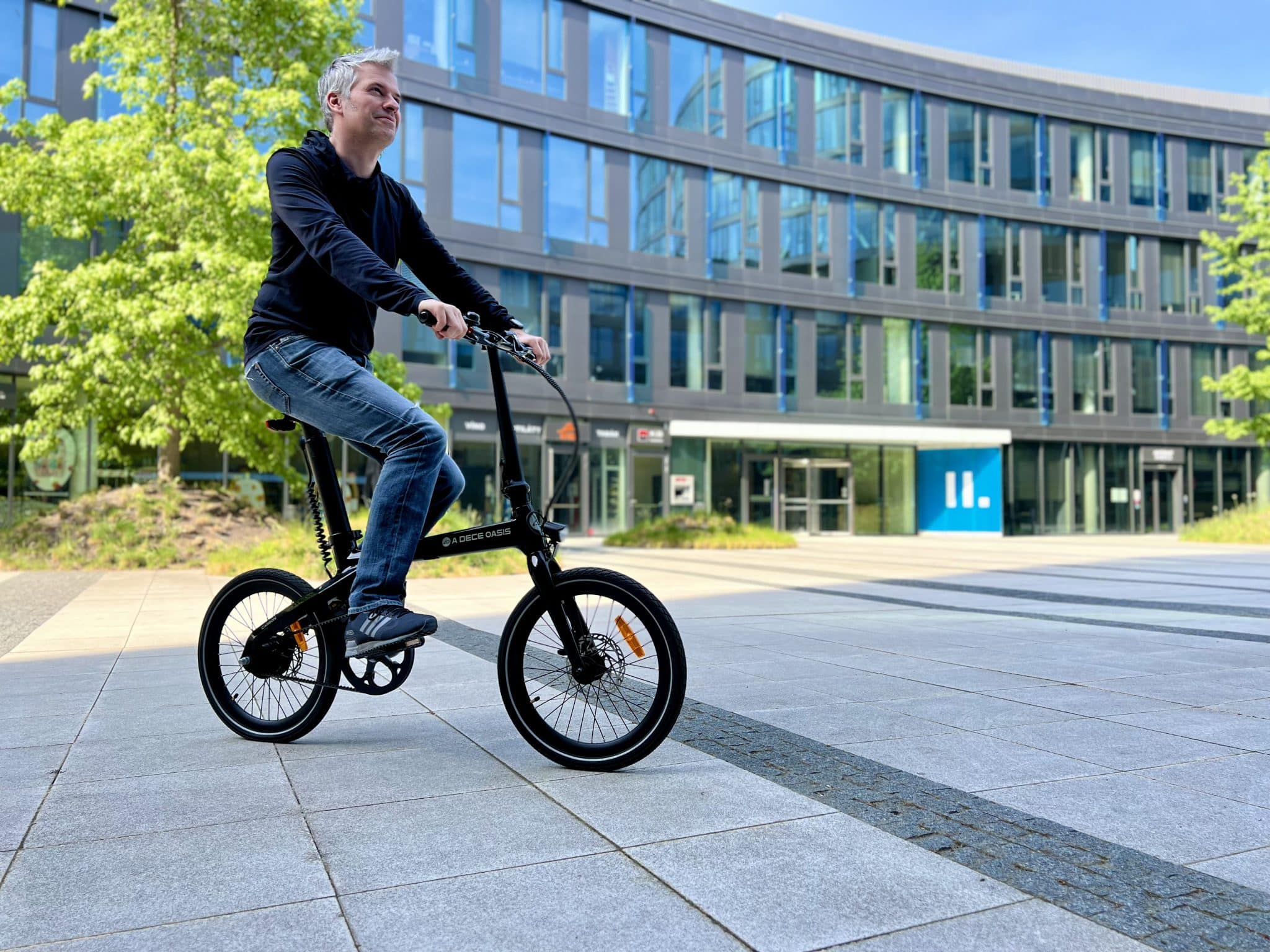 ADO Air Carbon Test: Aufrechte Fahrposition und stabiler Rahmen | Quelle: eBikeNews