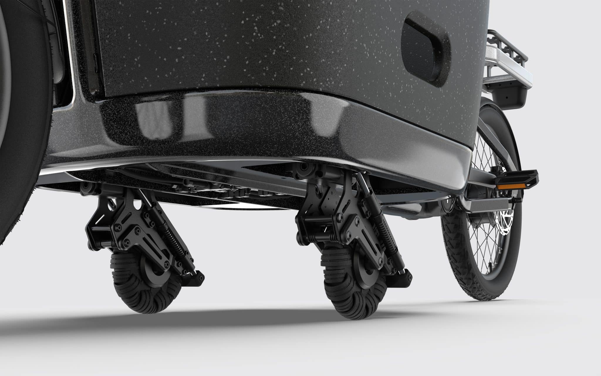 Ausfahrbare Stützräder des Tarran T1 Pro - eBikeNews