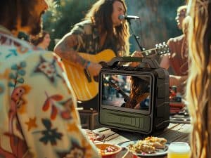 Geniales Multimedia-TV mit Akku: Outdoor-Gadgets im Sommer Sale
