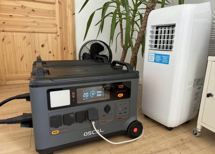 Oscal Powerstation betreibt Klimaanlage