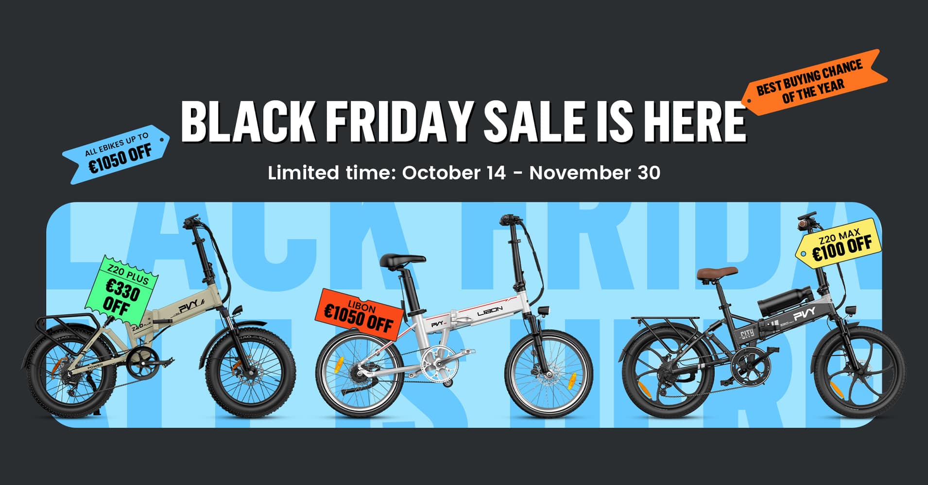 Black Friday PVY E-Bikes - ebikenews