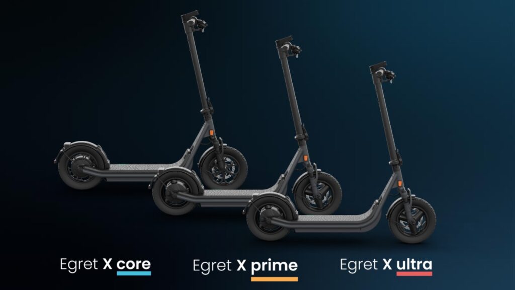 Die neuen Egret E-Scooter X Core, Prime und Ultra.