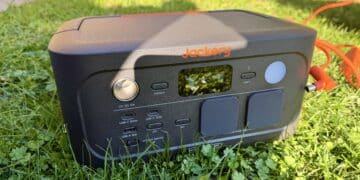 Jackery Explorer 500 v2 im Sonnenschein