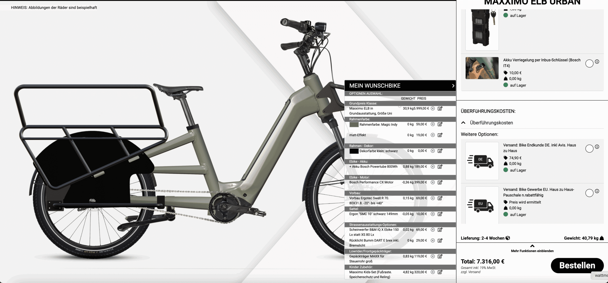 Das E-Bike MAXX Maxximo Longtail.