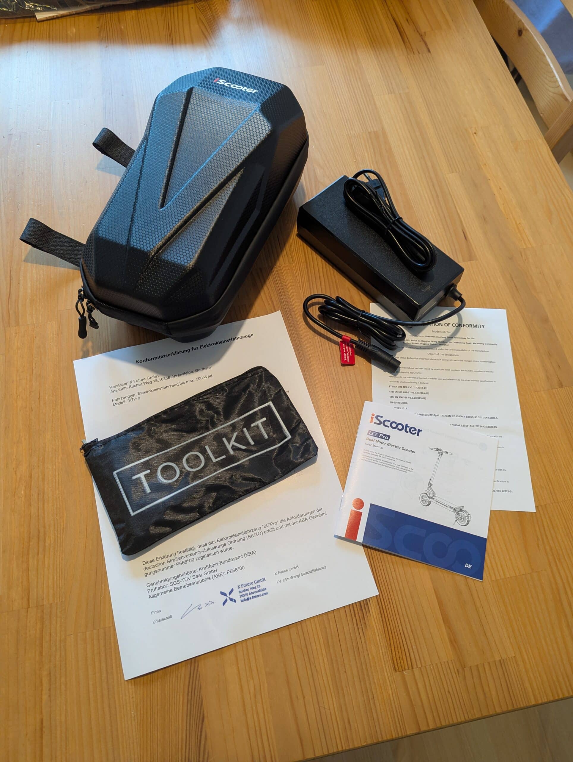 Zubehör zum iScooter iX7 Pro