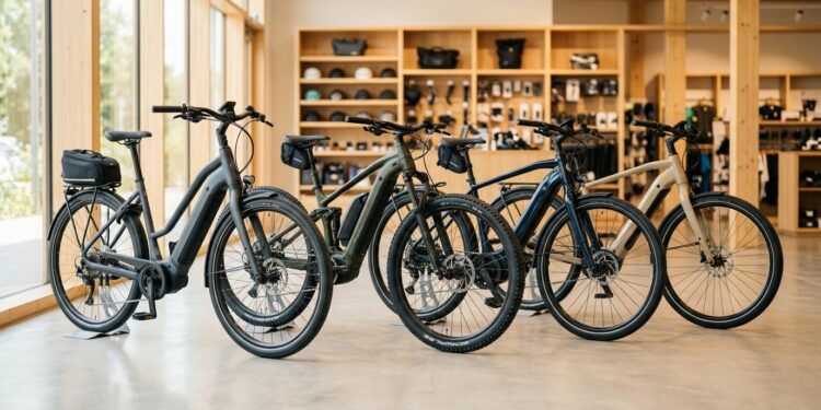 E-Bikes fast 400 Euro günstiger – doch bald dreht der Markt E-Bikes im Fahrradladen – der Durchschnittspreis sinkt laut ZIV weiter.