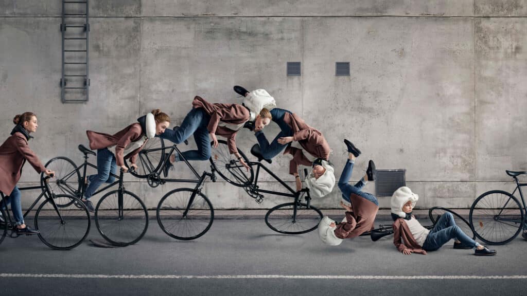 Hövding 4 Sturzsimulation