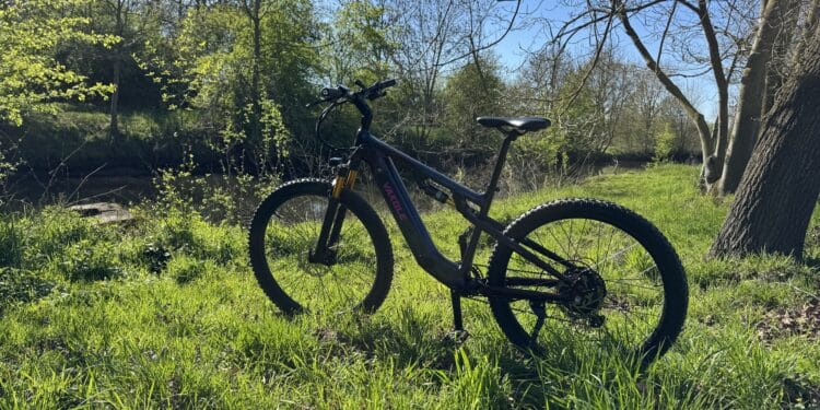 E-Fully statt Hardtail: Vakole EMT29 12S im Test für 1.599 Euro besser als erwartet vakole-emt29-12s-am-bach-im-gras