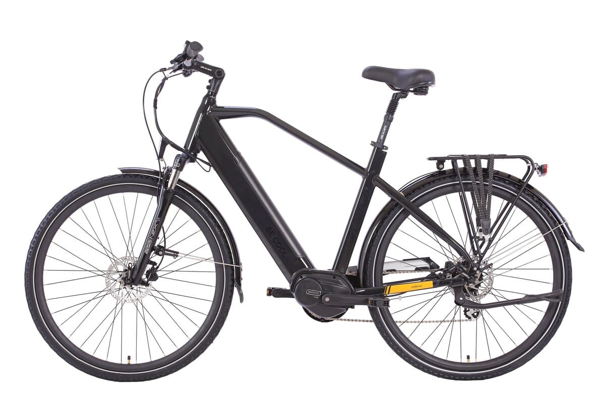 Be Cool eCBM-Hi1 City-E-Bike, Dreiviertel-Frontansicht