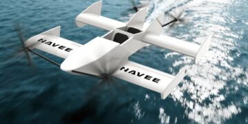 Navee WaveFly 5X Bodeneffektfahrzeug schwebt über dem Wasser