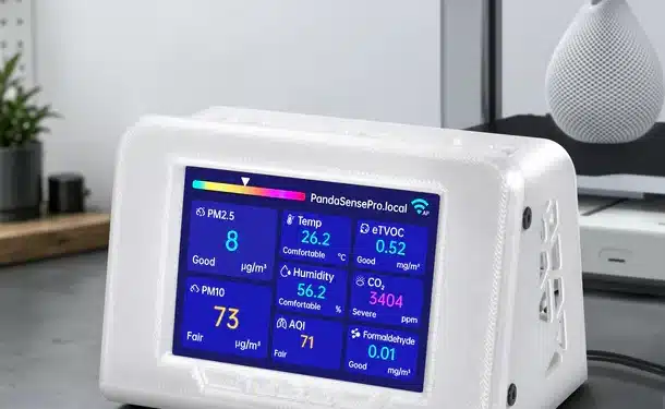 Schädliche Emissionen beim 3D-Druck: BIQU stellt Luftmonitor für 78 € vor Panda-Sense-Pro_01