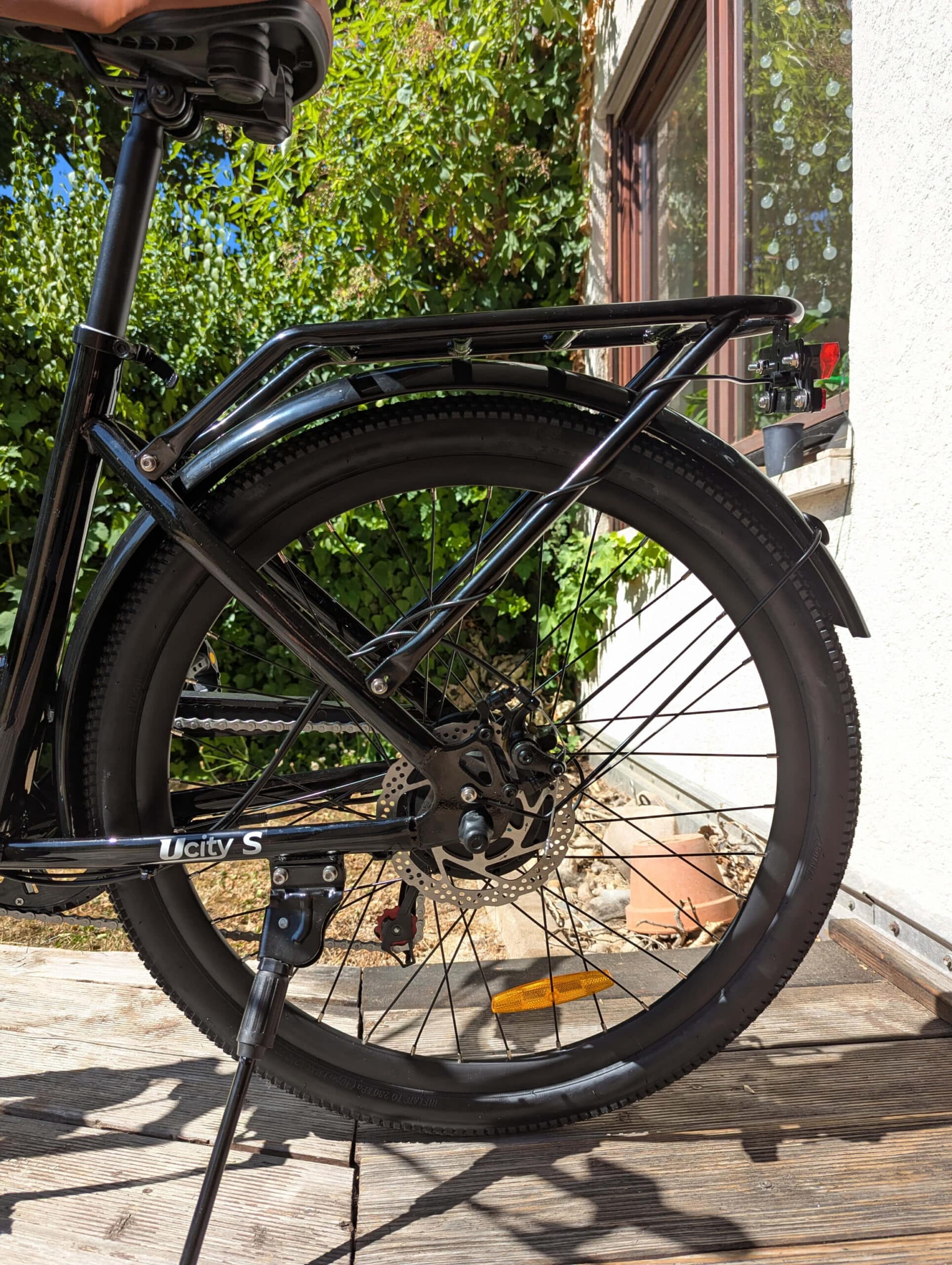 Hinterrad des Finbike UcityS