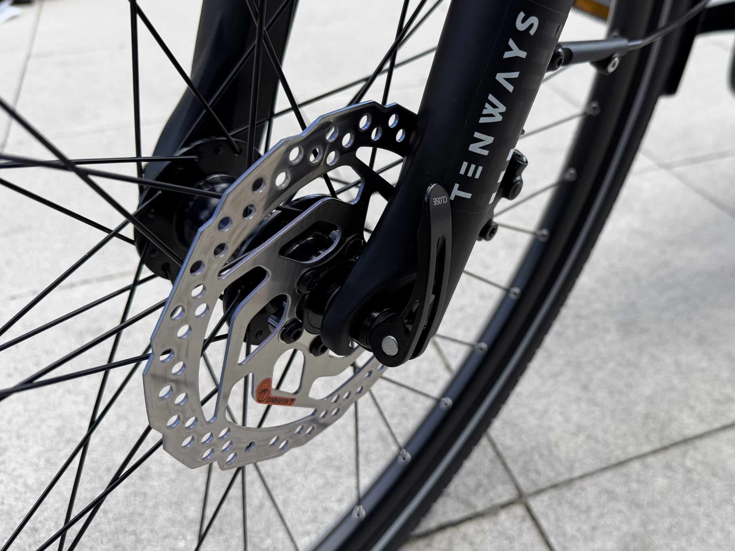 Shimano-Scheibenbremse am Vorderrad