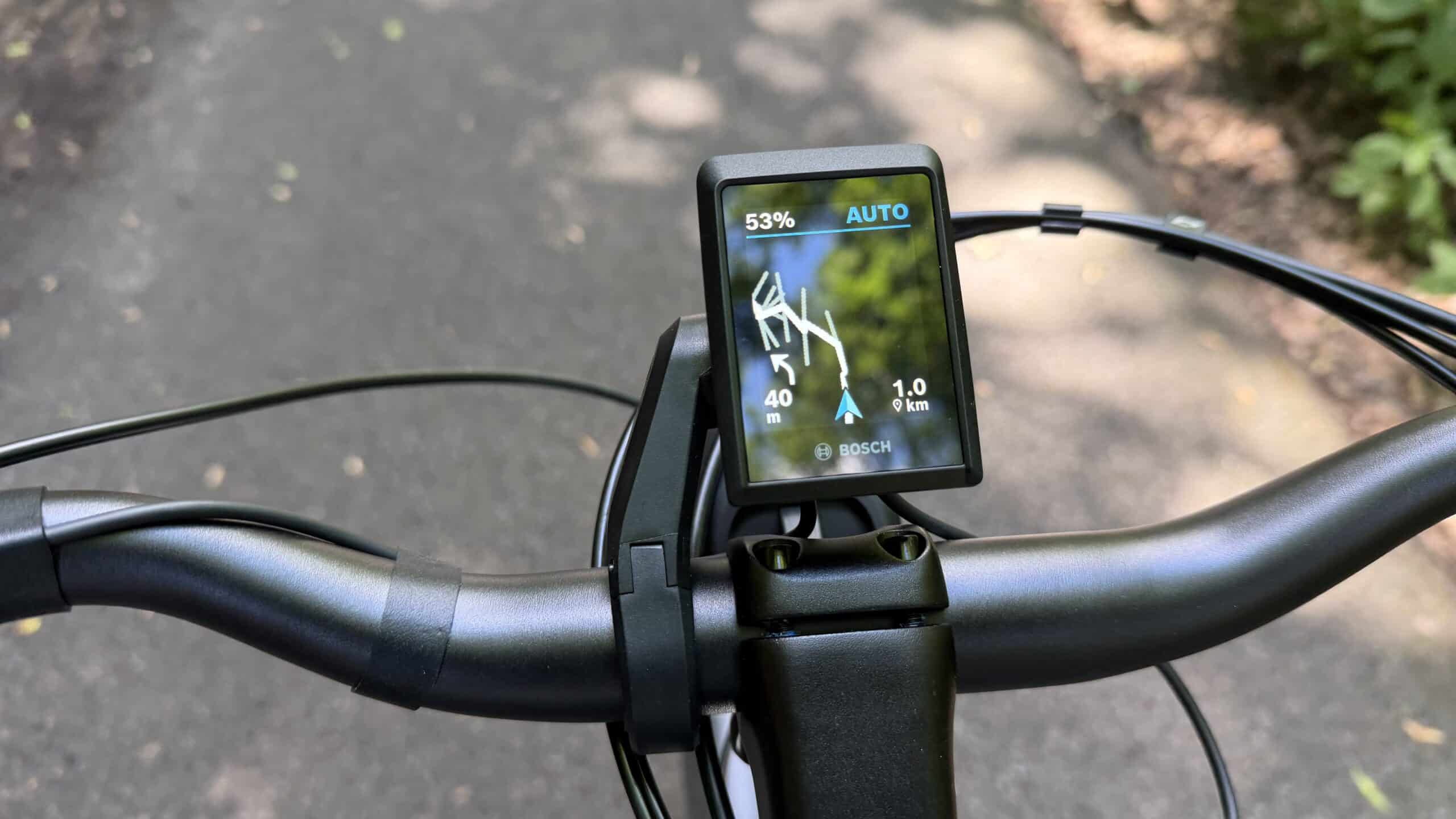 Turn-by-Turn-Navigation auf dem Kiox-Display