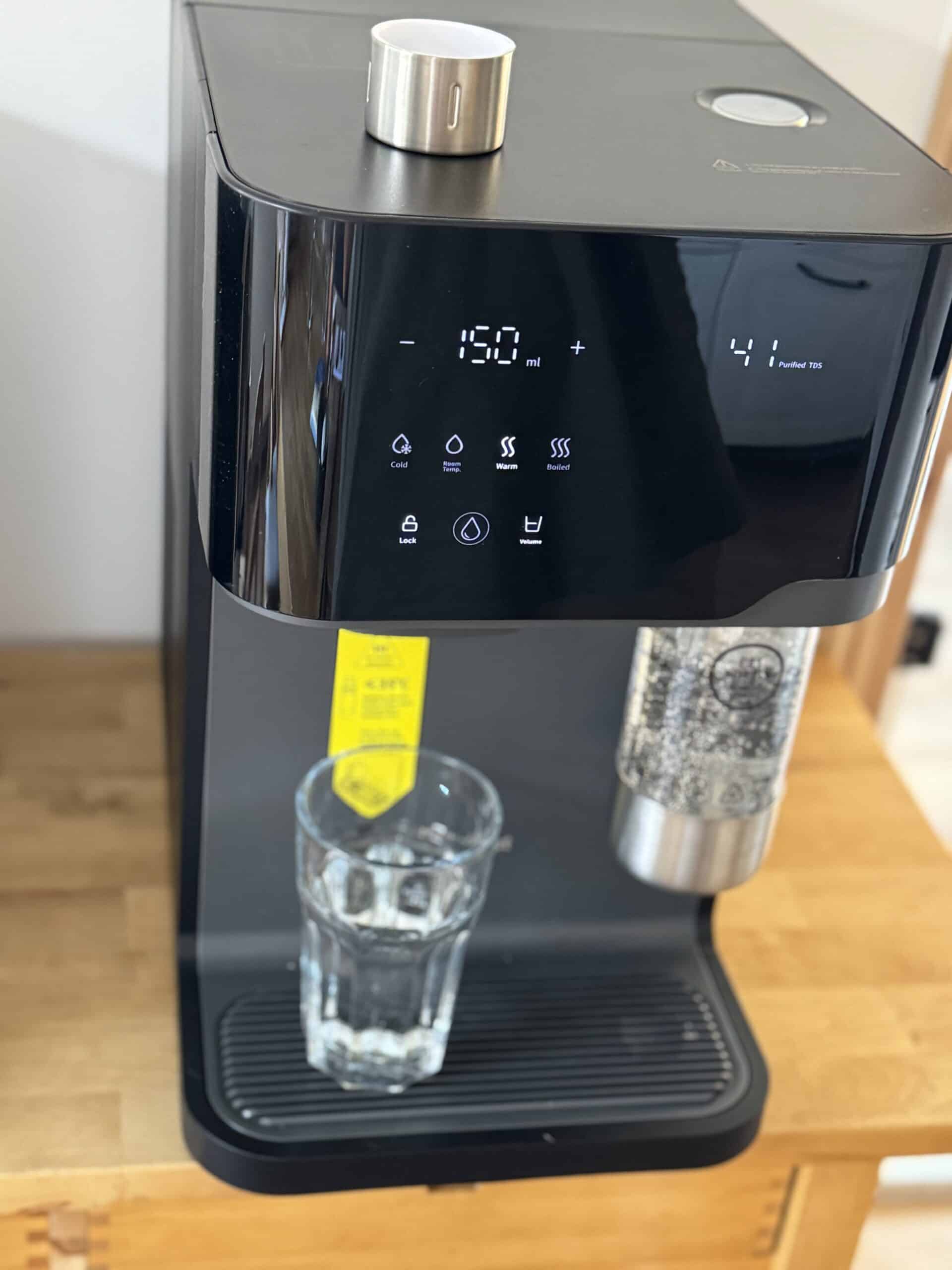 Getränkemenge ist in 50 ml Schritten einstellbar