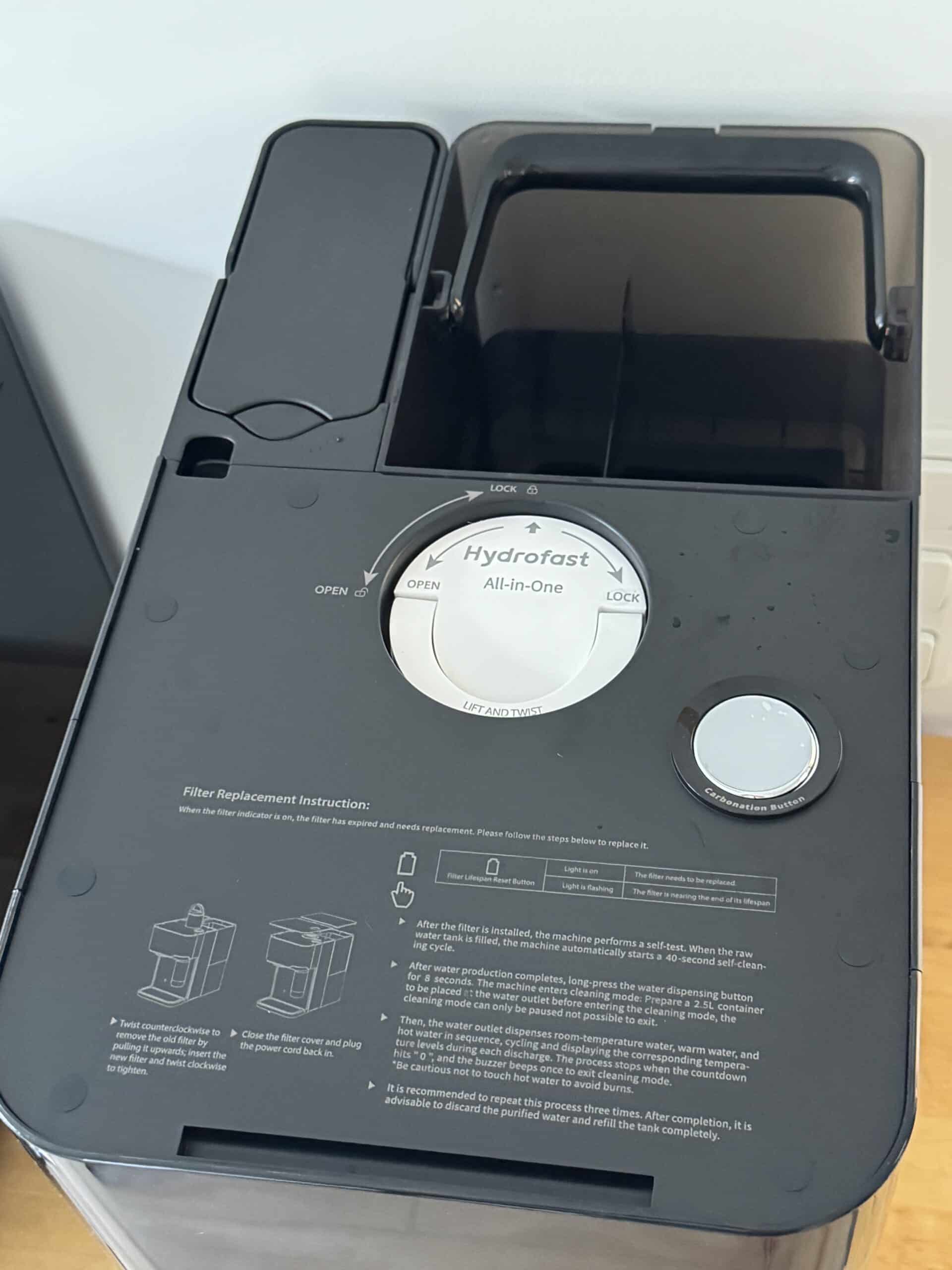 Oberseite Hydrofast C300 mit All-in-One Filter