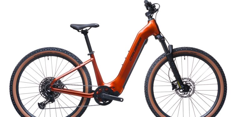 E-Bike mit DJI-Motor ab 2.699 Euro: Crussis drückt Avinox-Einstieg auf ein Minimum E-Bike mit DJI-Motor: Crussis e-Country AX MTB 8.12 mit tiefem Einstieg und Avinox-Mittelmotor in der Seitenansicht
