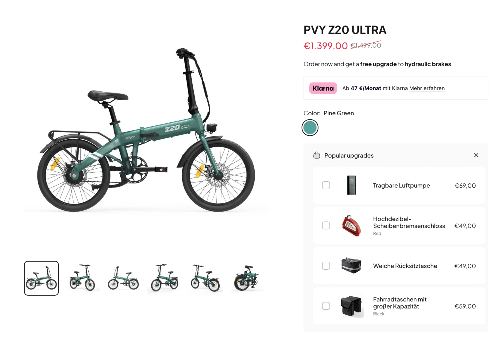 PVY wird zukuenftig mit hydraulischen Bremsen ausgeliefert