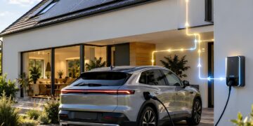 E-Auto als Hausakku: Neue Regeln räumen eine wichtige Hürde aus dem Weg E-Auto speist Strom ins Haus zurück.